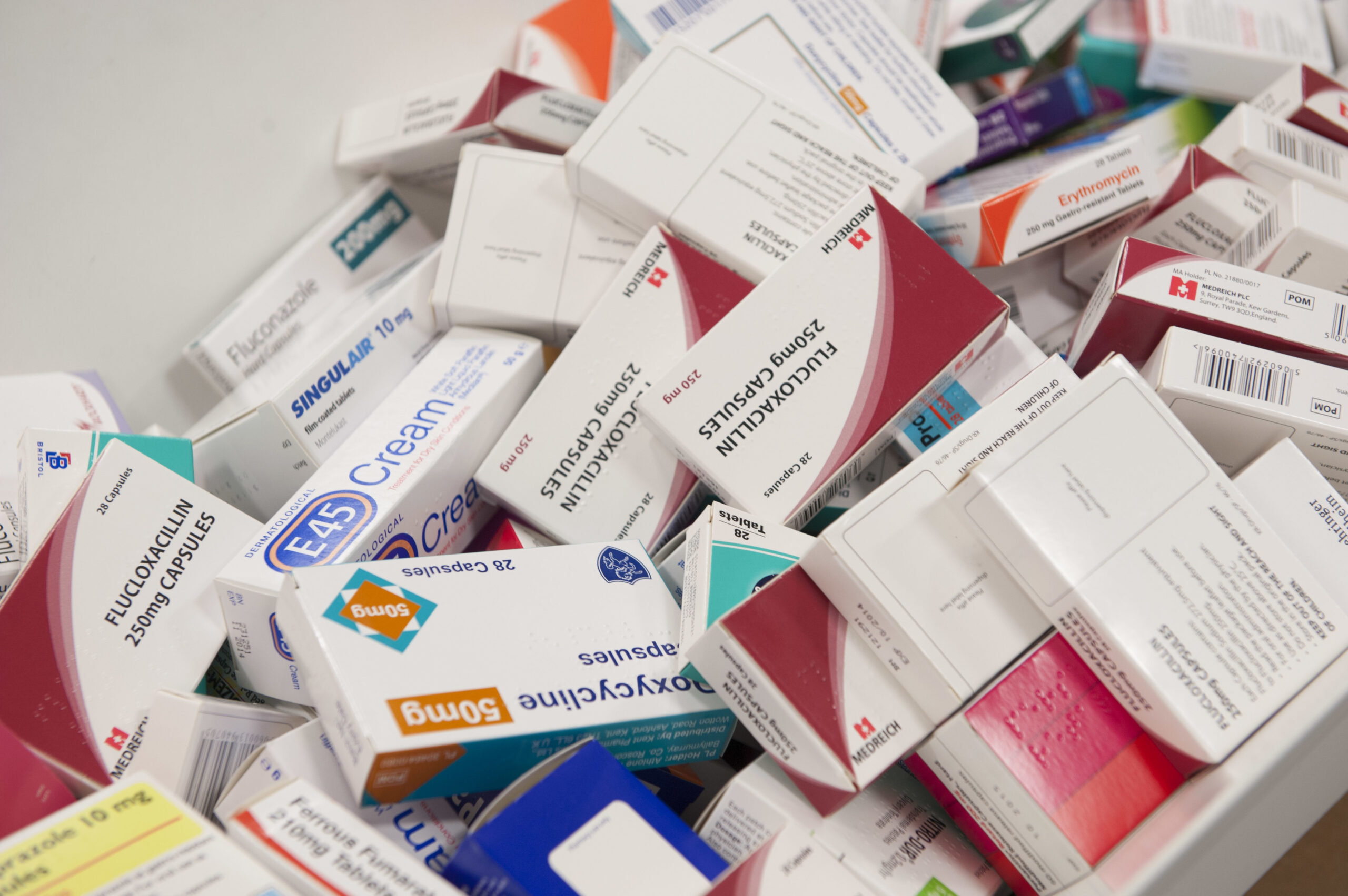 Packets of medication